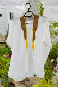 Kids Royal Abaya in White