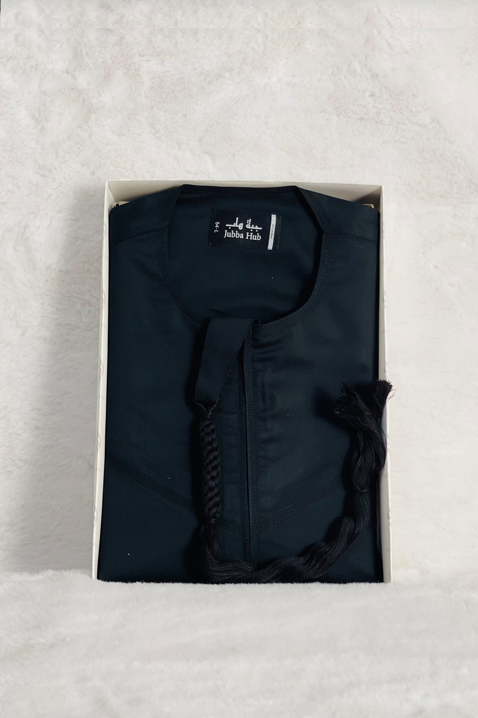 kandura-2.jpg Men's Luxury Emirati Kandura Thobe – Black - Image 1